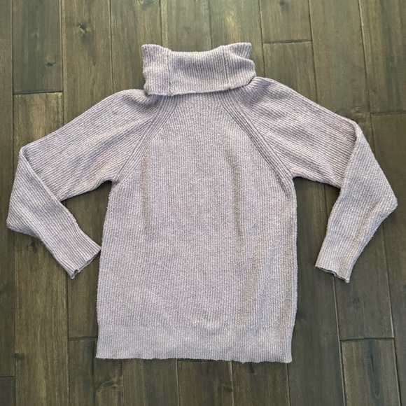 Becaal Light Purple Lavender Cozy Turtleneck Winter Sweater S - Picture 3 of 4